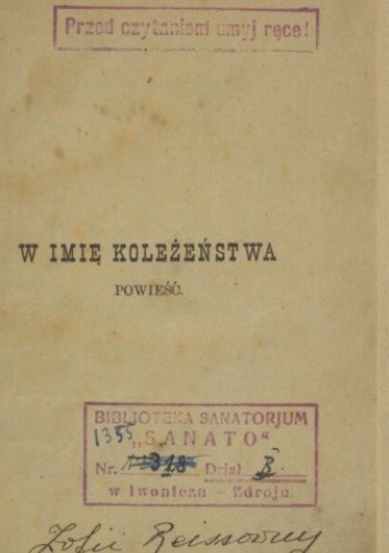 W imię koleżeństwa - Bronisława Porawska