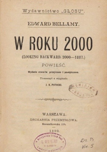 W roku 2000 - Edward Bellamy