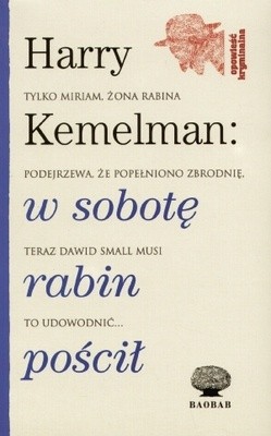 W sobotę rabin pościł - Harry Kemelman