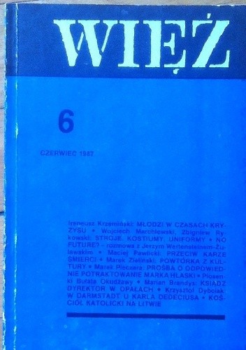 Więź nr 6 (344) czerwiec 1987 - praca zbiorowa