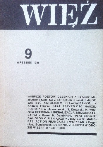 Więź nr 9 (359) wrzesień 1988 - praca zbiorowa