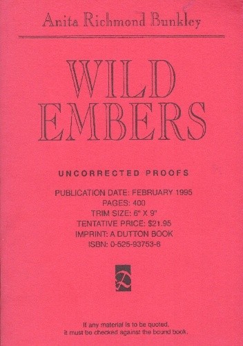 Wild Embers - Anita Richmond Bunkley