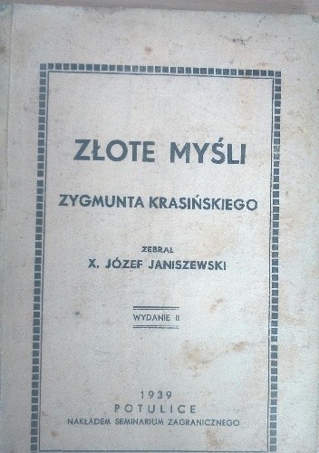 Złote myśli Zygmunta Krasińskiego - Zygmunt Krasiński